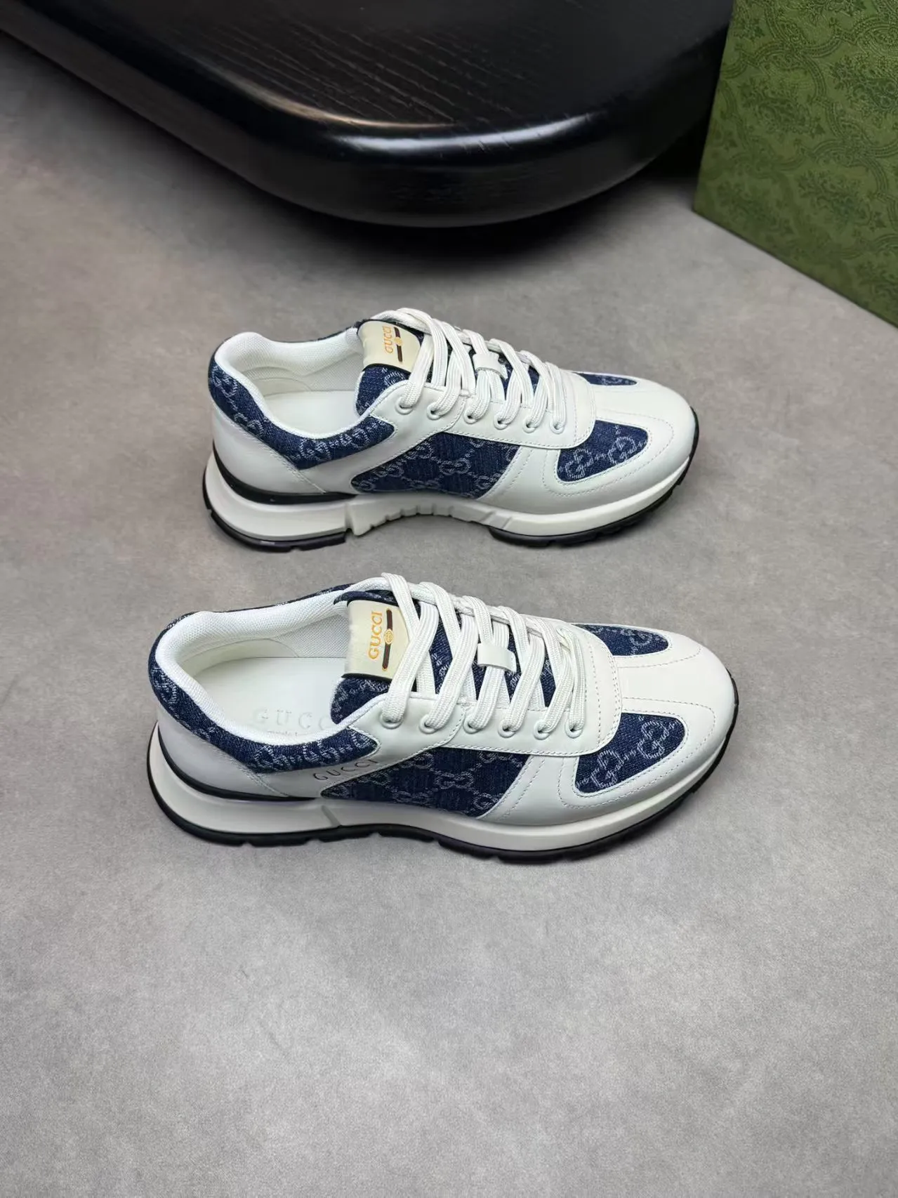 Factory price: 460💰Gucci new men's shoes GUCCI [Lightning] latest shoes are shipped. Original quality, fashionable, made of special materials, sheepskin lining, brand new packaging. The foot feels super comfortable and the workmanship is impeccable. Size: 38-45, Dingyi 45